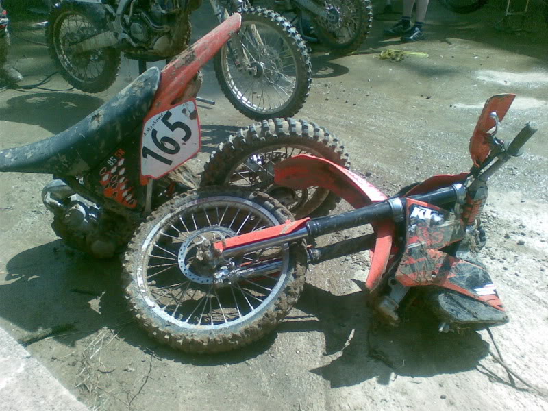 KTM Dirt bikes broken in half?!?